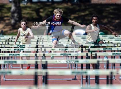 Thumbnail 2 in Benson Invitational (Boys 110M Hurdle)  photogallery.