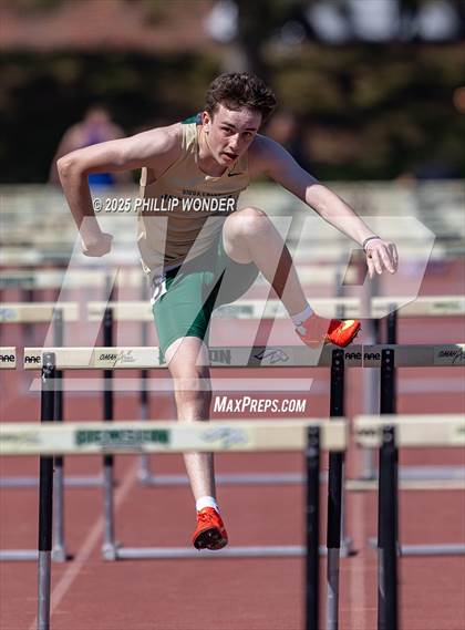 Thumbnail 2 in Benson Invitational (Boys 110M Hurdle)  photogallery.
