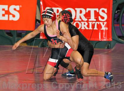 Thumbnail 1 in CIF State Girls Wrestling Championships (Round 3) photogallery.