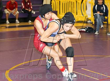 Thumbnail 1 in CIF State Girls Wrestling Championships (Round 3) photogallery.