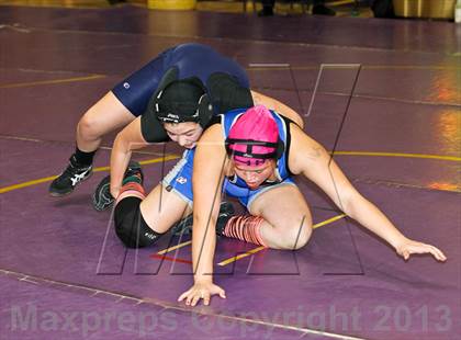 Thumbnail 1 in CIF State Girls Wrestling Championships (Round 3) photogallery.