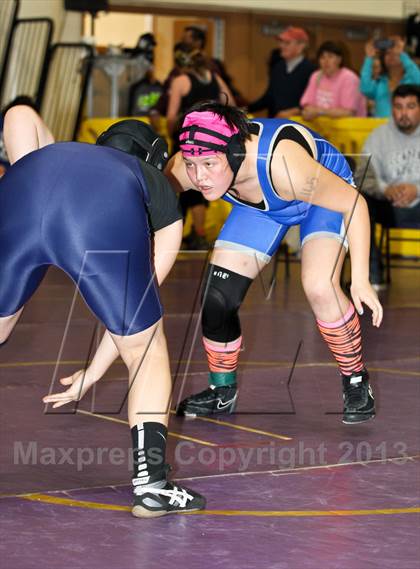 Thumbnail 1 in CIF State Girls Wrestling Championships (Round 3) photogallery.