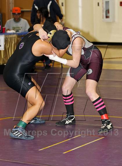 Thumbnail 1 in CIF State Girls Wrestling Championships (Round 3) photogallery.