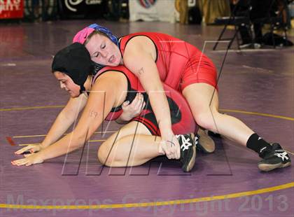 Thumbnail 1 in CIF State Girls Wrestling Championships (Round 3) photogallery.