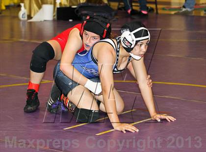 Thumbnail 1 in CIF State Girls Wrestling Championships (Round 3) photogallery.