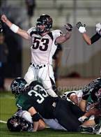 Will Hawk (53) celebrates another Lake Travis touchdown.
