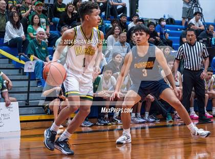 Thumbnail 3 in Punahou vs. Leilehua (HHSAA Division 1 Semifinal) photogallery.