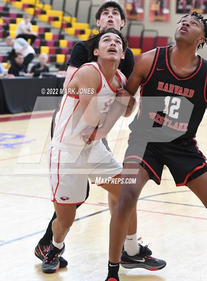 Thumbnail 1 in Harvard-Westlake vs. Ironwood (Hoophall West) photogallery.
