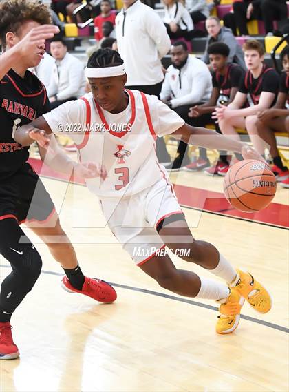 Thumbnail 3 in Harvard-Westlake vs. Ironwood (Hoophall West) photogallery.