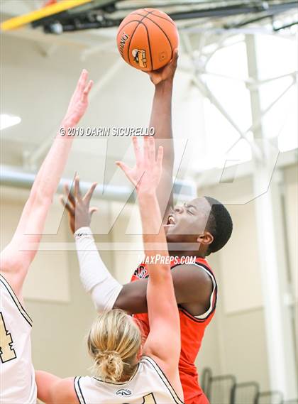Thumbnail 2 in Crossroads vs Rancho Solano Prep (HoopHall West Tournament) photogallery.
