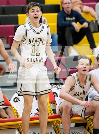 Thumbnail 2 in Crossroads vs Rancho Solano Prep (HoopHall West Tournament) photogallery.