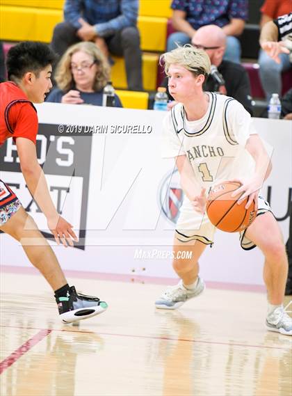 Thumbnail 2 in Crossroads vs Rancho Solano Prep (HoopHall West Tournament) photogallery.