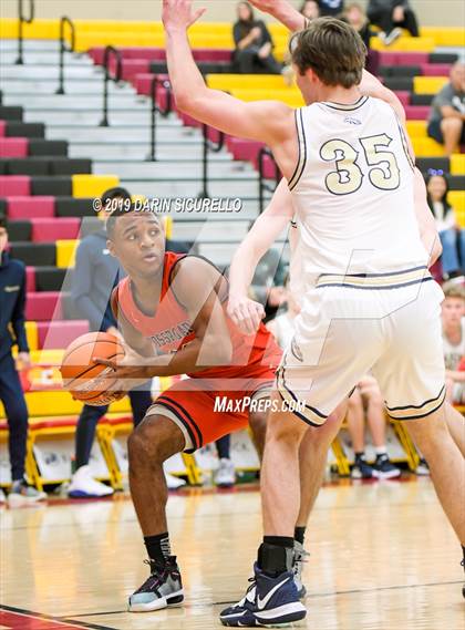 Thumbnail 1 in Crossroads vs Rancho Solano Prep (HoopHall West Tournament) photogallery.