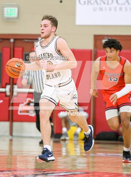 Thumbnail 1 in Crossroads vs Rancho Solano Prep (HoopHall West Tournament) photogallery.