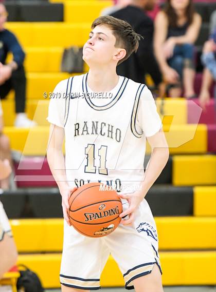 Thumbnail 3 in Crossroads vs Rancho Solano Prep (HoopHall West Tournament) photogallery.