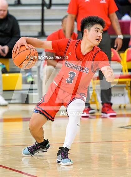 Thumbnail 3 in Crossroads vs Rancho Solano Prep (HoopHall West Tournament) photogallery.
