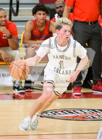 Thumbnail 1 in Crossroads vs Rancho Solano Prep (HoopHall West Tournament) photogallery.