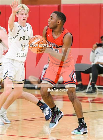 Thumbnail 1 in Crossroads vs Rancho Solano Prep (HoopHall West Tournament) photogallery.