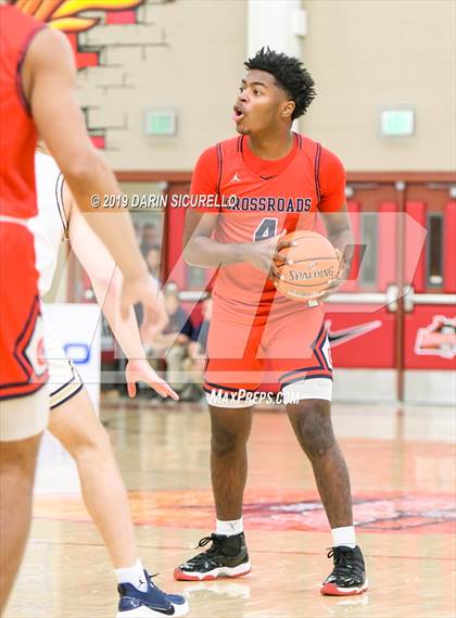 Thumbnail 3 in Crossroads vs Rancho Solano Prep (HoopHall West Tournament) photogallery.