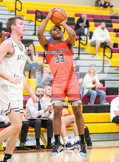 Thumbnail 2 in Crossroads vs Rancho Solano Prep (HoopHall West Tournament) photogallery.