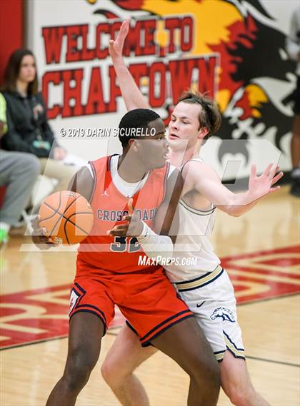 Thumbnail 1 in Crossroads vs Rancho Solano Prep (HoopHall West Tournament) photogallery.