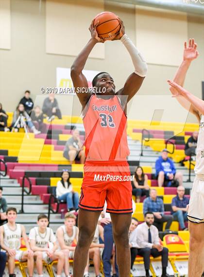 Thumbnail 3 in Crossroads vs Rancho Solano Prep (HoopHall West Tournament) photogallery.
