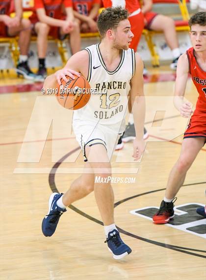 Thumbnail 2 in Crossroads vs Rancho Solano Prep (HoopHall West Tournament) photogallery.