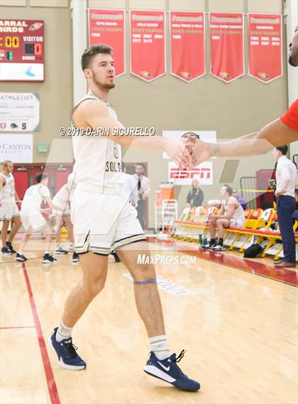 Thumbnail 2 in Crossroads vs Rancho Solano Prep (HoopHall West Tournament) photogallery.