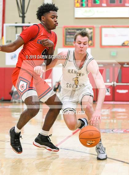 Thumbnail 3 in Crossroads vs Rancho Solano Prep (HoopHall West Tournament) photogallery.