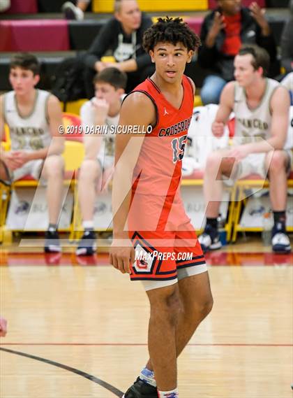 Thumbnail 2 in Crossroads vs Rancho Solano Prep (HoopHall West Tournament) photogallery.