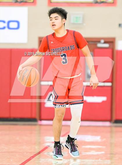 Thumbnail 1 in Crossroads vs Rancho Solano Prep (HoopHall West Tournament) photogallery.