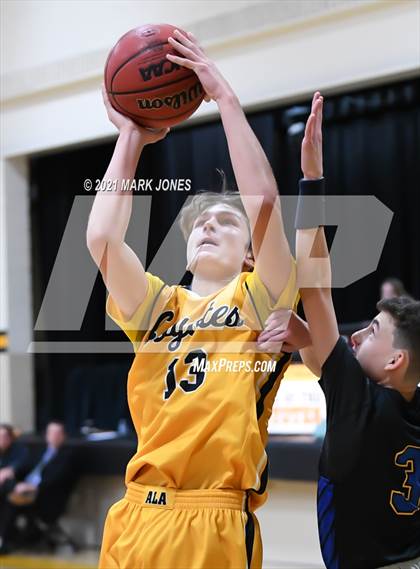 Thumbnail 2 in Phoenix Country Day vs. Arizona Lutheran Academy (Coyotes Basketball Invitational - Final) photogallery.