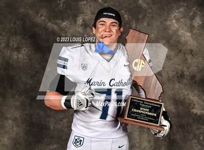 Thumbnail 1 in Marin Catholic vs. Mayfair (CIF State D3A Championship Trophy Awards) photogallery.