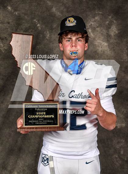 Thumbnail 2 in Marin Catholic vs. Mayfair (CIF State D3A Championship Trophy Awards) photogallery.