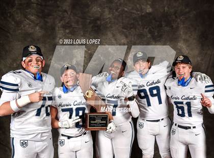 Thumbnail 1 in Marin Catholic vs. Mayfair (CIF State D3A Championship Trophy Awards) photogallery.
