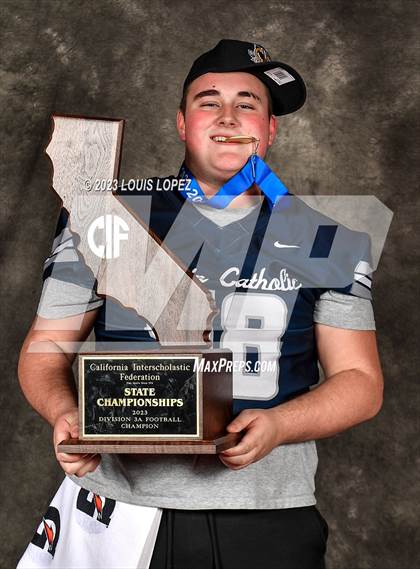 Thumbnail 1 in Marin Catholic vs. Mayfair (CIF State D3A Championship Trophy Awards) photogallery.