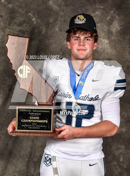 Thumbnail 1 in Marin Catholic vs. Mayfair (CIF State D3A Championship Trophy Awards) photogallery.