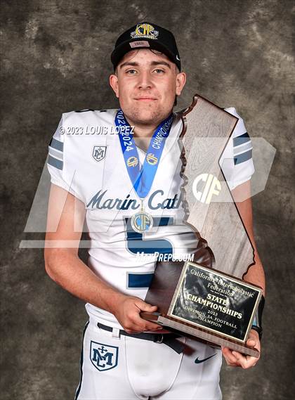 Thumbnail 1 in Marin Catholic vs. Mayfair (CIF State D3A Championship Trophy Awards) photogallery.