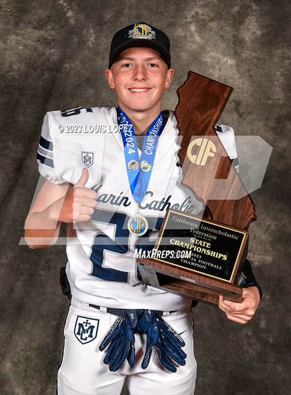 Thumbnail 1 in Marin Catholic vs. Mayfair (CIF State D3A Championship Trophy Awards) photogallery.