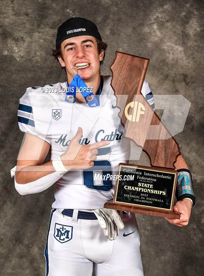 Thumbnail 1 in Marin Catholic vs. Mayfair (CIF State D3A Championship Trophy Awards) photogallery.