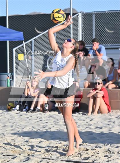 Thumbnail 1 in Arcadia vs. Salpointe Catholic (AIA DII Pairs Semifinal) photogallery.