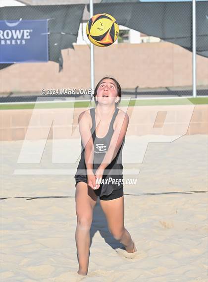 Thumbnail 1 in Arcadia vs. Salpointe Catholic (AIA DII Pairs Semifinal) photogallery.