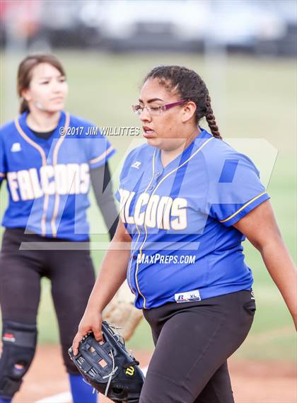 Thumbnail 3 in Valley Lutheran vs Carl Hayden Community (Chandler Prep Softball Classic)  photogallery.