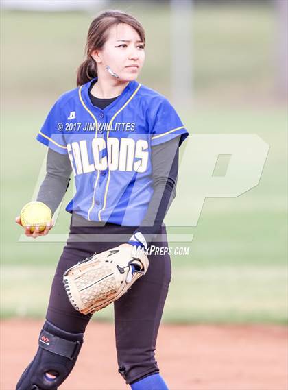 Thumbnail 2 in Valley Lutheran vs Carl Hayden Community (Chandler Prep Softball Classic)  photogallery.