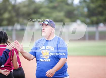 Thumbnail 3 in Valley Lutheran vs Carl Hayden Community (Chandler Prep Softball Classic)  photogallery.