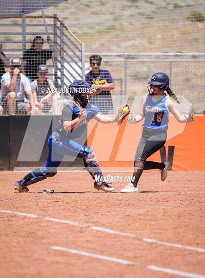 Thumbnail 1 in Coleville vs. Pahranagat Valley (NIAA Class 1A State Playoff Game 3) photogallery.
