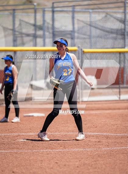 Thumbnail 3 in Coleville vs. Pahranagat Valley (NIAA Class 1A State Playoff Game 3) photogallery.