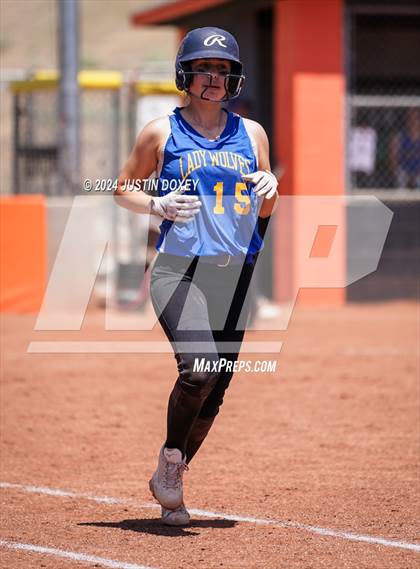 Thumbnail 1 in Coleville vs. Pahranagat Valley (NIAA Class 1A State Playoff Game 3) photogallery.