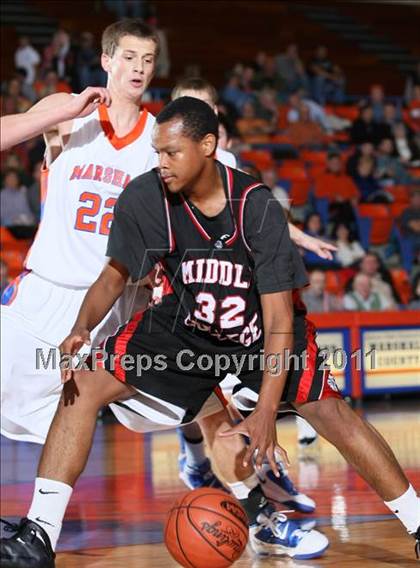 Thumbnail 2 in Middle College vs. Marshall County (Marshall County Hoopfest) photogallery.