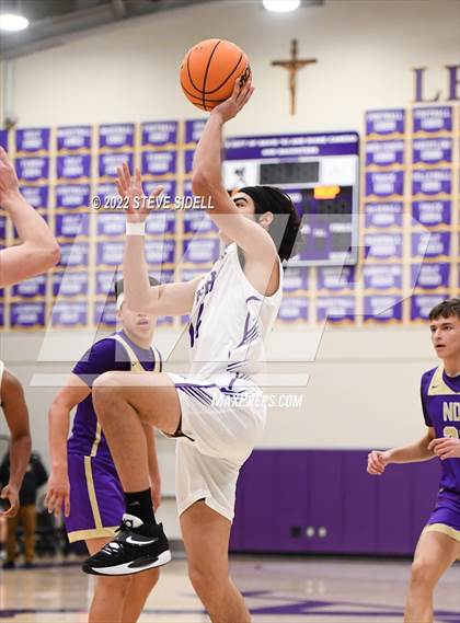 Thumbnail 2 in Notre Dame Prep vs. Oakland Tech (The Holiday Classic 2022) photogallery.